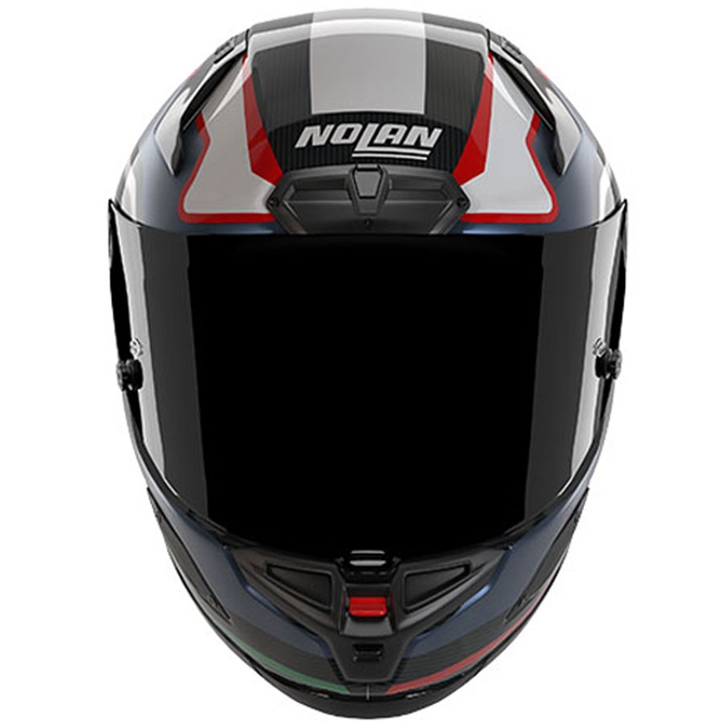 Casco integral de moto Nolan X-804 RS Piega 366 negro brillante-azul-blanco-rojo