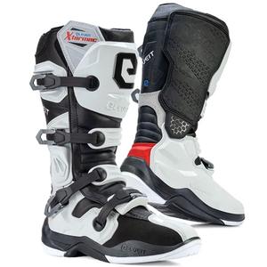 Botas de moto Eleveit X-Tarmac blancas y negras
