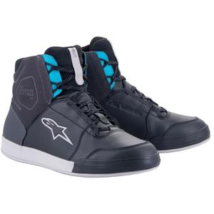 Botas de moto Alpinestars Stella Chrome Drystar Mujer Negro Gris Azul