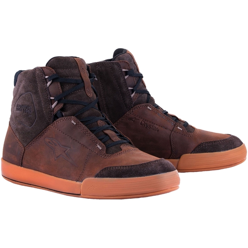 Botas de moto Alpinestars Chrome Crafted Drystar Marrón Caucho