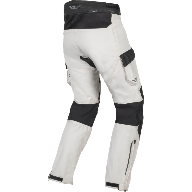 Pantalones de moto Ayrton Rally II blancos-negros-grises