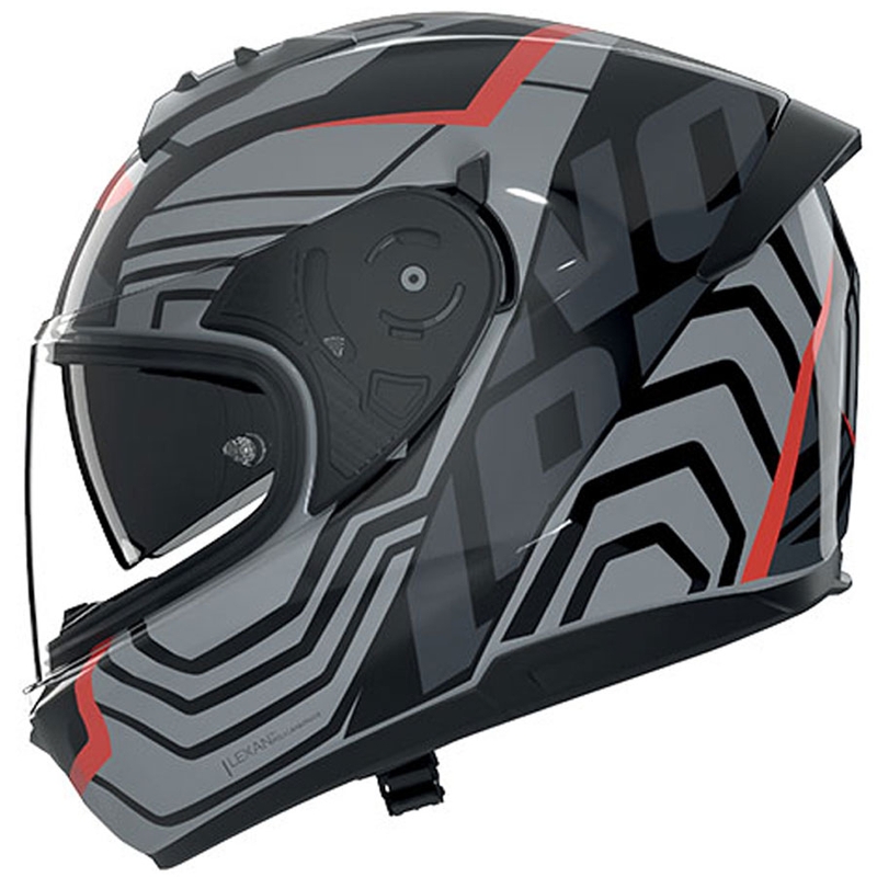 Casco integral de moto Nolan N60-6 Eclettico 351 gris-negro-rojo