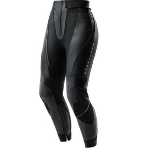 Pantalones de moto de cuero para mujer Rebelhorn Diva negro