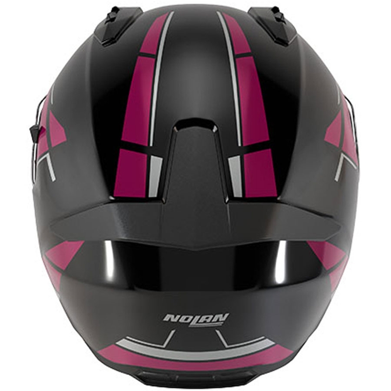 Casco integral de moto Nolan N60-6 Sincrono 354 negro-rosa