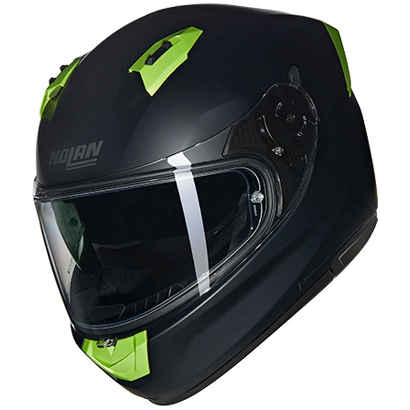Casco integral de moto Nolan N60-6 Classico Nobile negro mate-verde