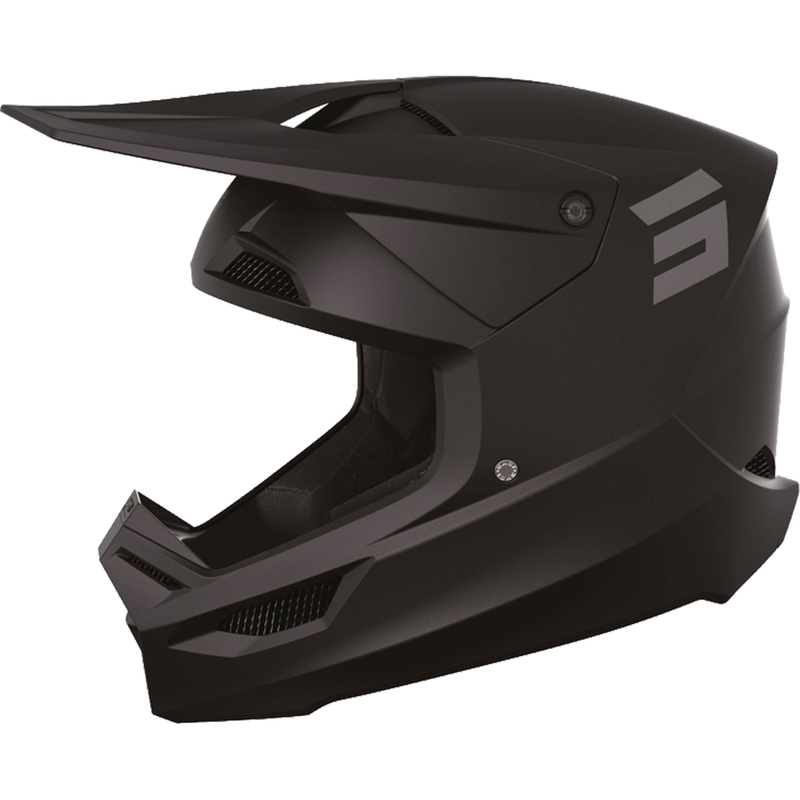 Casco Motocross Shot Furious Solid Negro