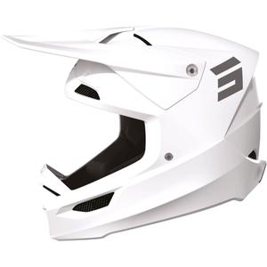 Casco Motocross Shot Furious Solid Blanco