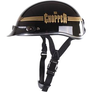 Casco de moto braincap RSA Skull negro brillante