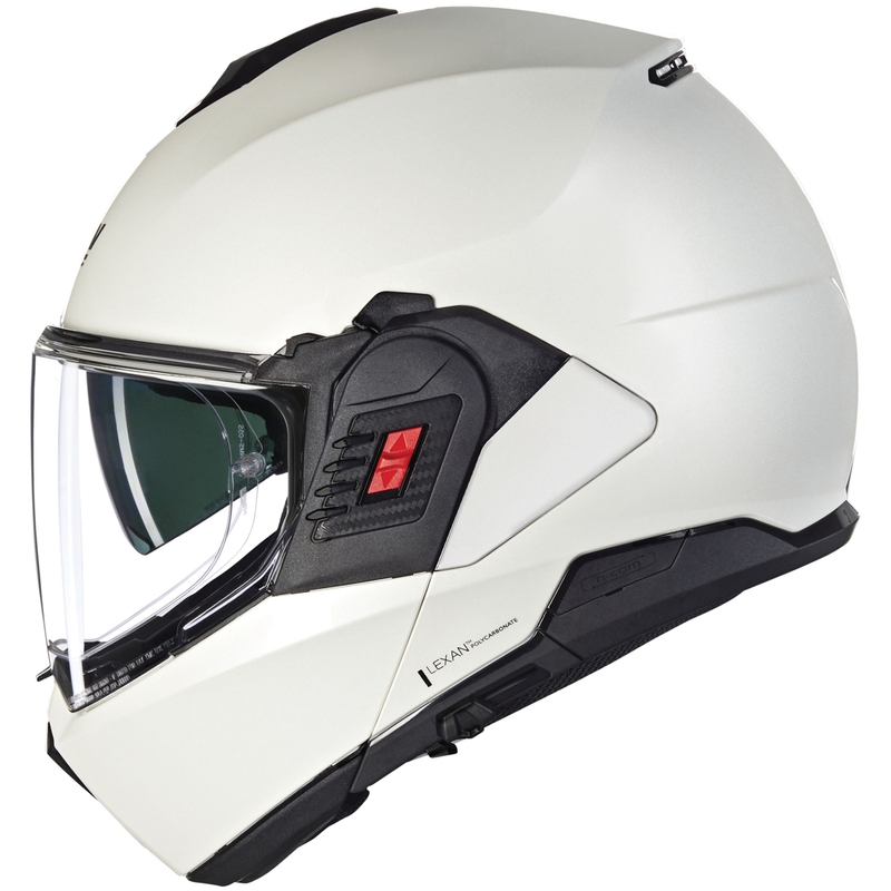 Casco de moto abatible Nolan N120-1 Classico Nobile N-COM 320 blanco