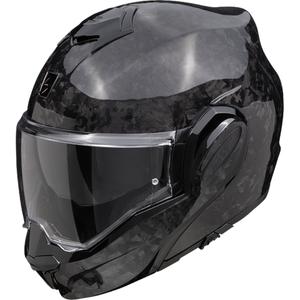 Casco de moto plegable Scorpion EXO-TECH EVO ONYX CARBON Solid Negro