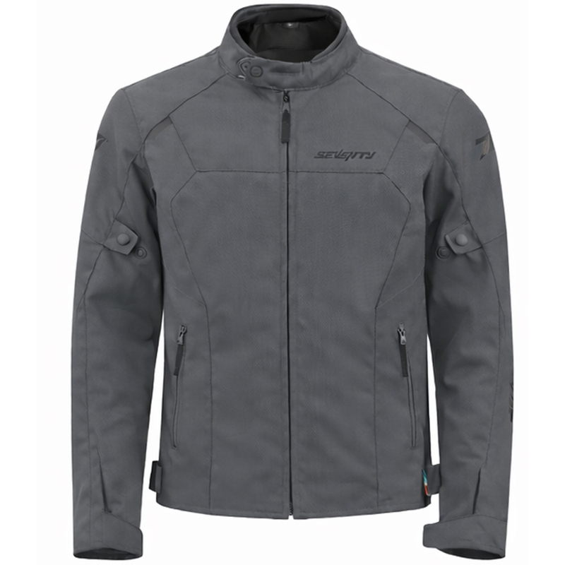 Chaqueta de moto para mujer Seventy Degrees SD-JR67 Piston gris oscuro