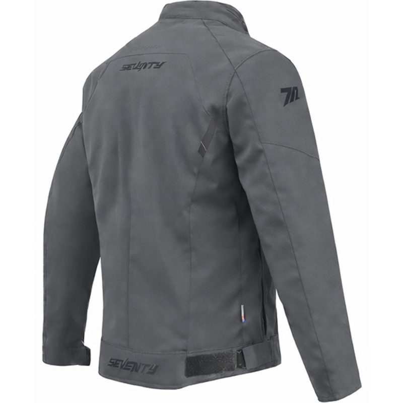Chaqueta de moto para mujer Seventy Degrees SD-JR67 Piston gris oscuro