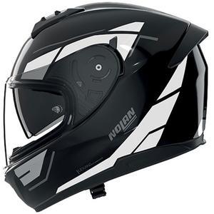 Casco integral de moto Nolan N60-6 Sincrono 353 negro-blanco