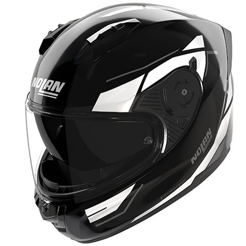 Casco integral de moto Nolan N60-6 Sincrono 353 negro-blanco