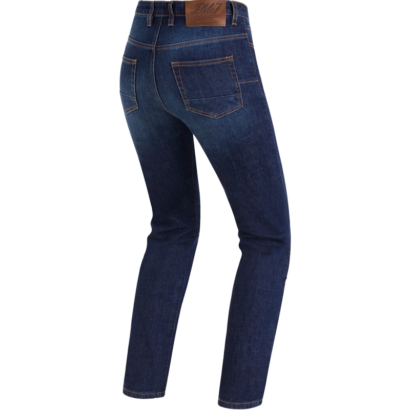 Vaqueros de moto para mujer PMJ Hollie azul oscuro liquidación