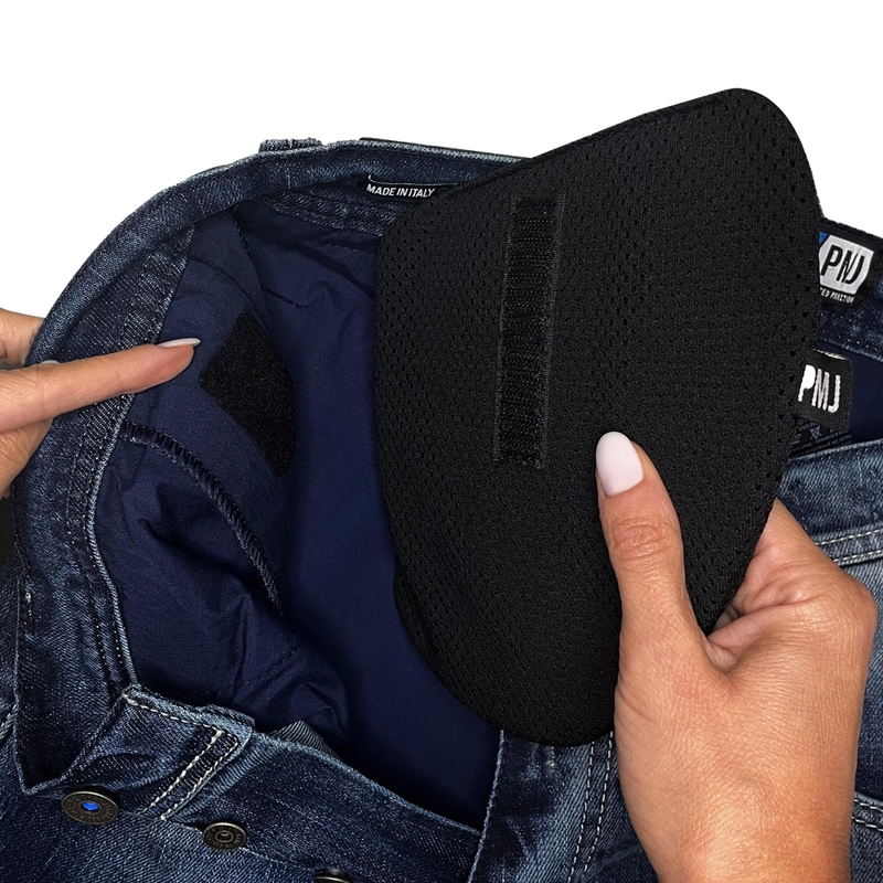 Protectores de cadera para motocicleta PMJ Zero Shock Rubber Protection negro liquidación