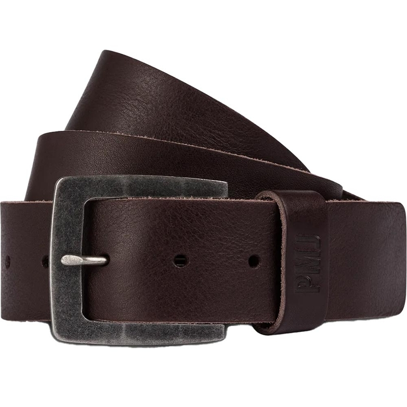 Cinturón de cuero para motocicleta PMJ Leather Belt marrón liquidación