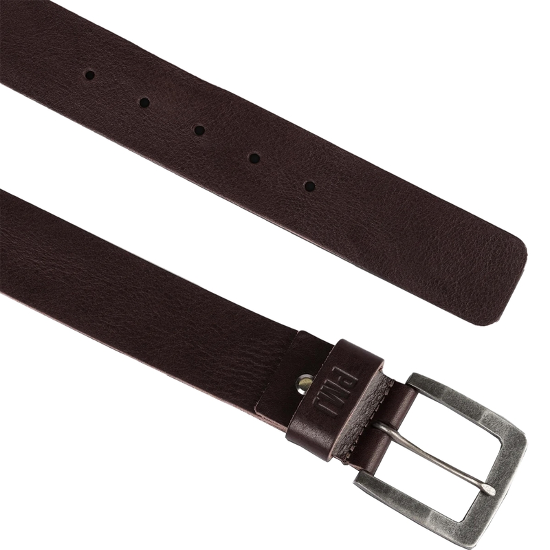 Cinturón de cuero para motocicleta PMJ Leather Belt marrón liquidación