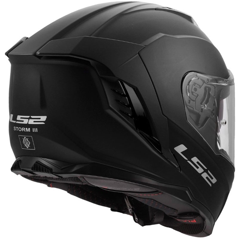 Casco integral de motocicleta LS2 FF818 Storm III Solid negro mate