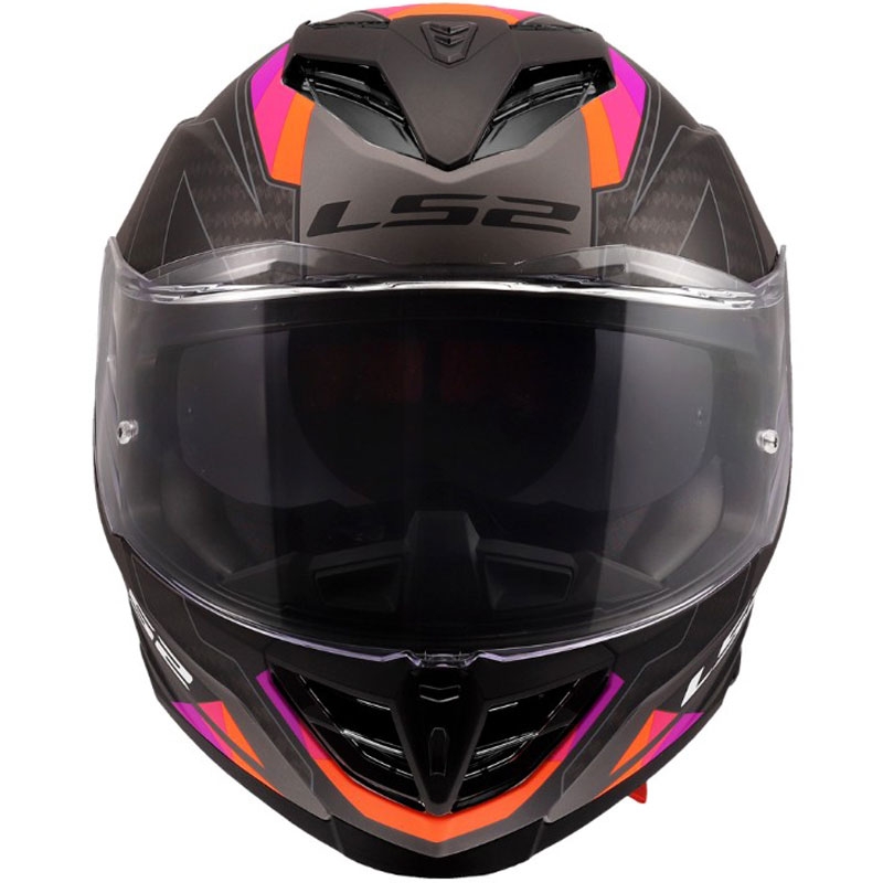 Casco integral de motocicleta LS2 FF818 Storm III Sports gris-morado mate