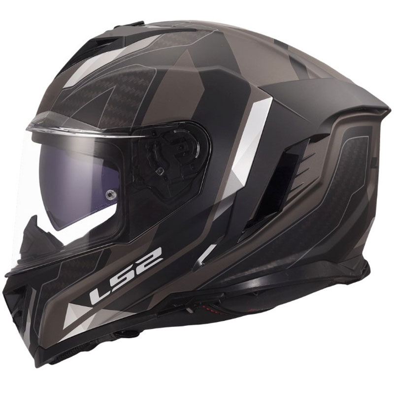 Casco integral de motocicleta LS2 FF818 Storm III Sports negro mate-gris