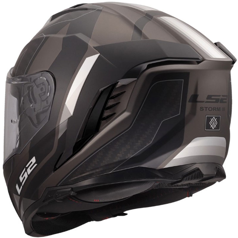 Casco integral de motocicleta LS2 FF818 Storm III Sports negro mate-gris