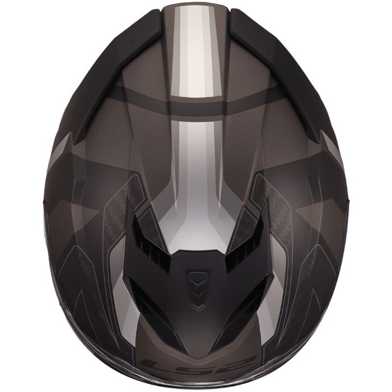 Casco integral de motocicleta LS2 FF818 Storm III Sports negro mate-gris