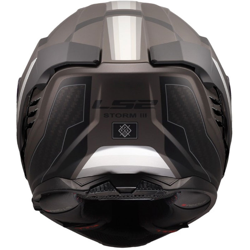 Casco integral de motocicleta LS2 FF818 Storm III Sports negro mate-gris