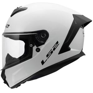Casco integral de motocicleta LS2 FF820 Rapid III Solid blanco brillante