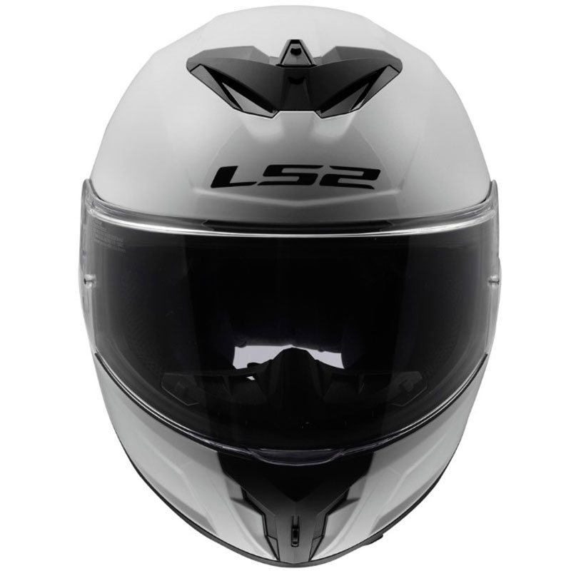 Casco integral de motocicleta LS2 FF820 Rapid III Solid blanco brillante