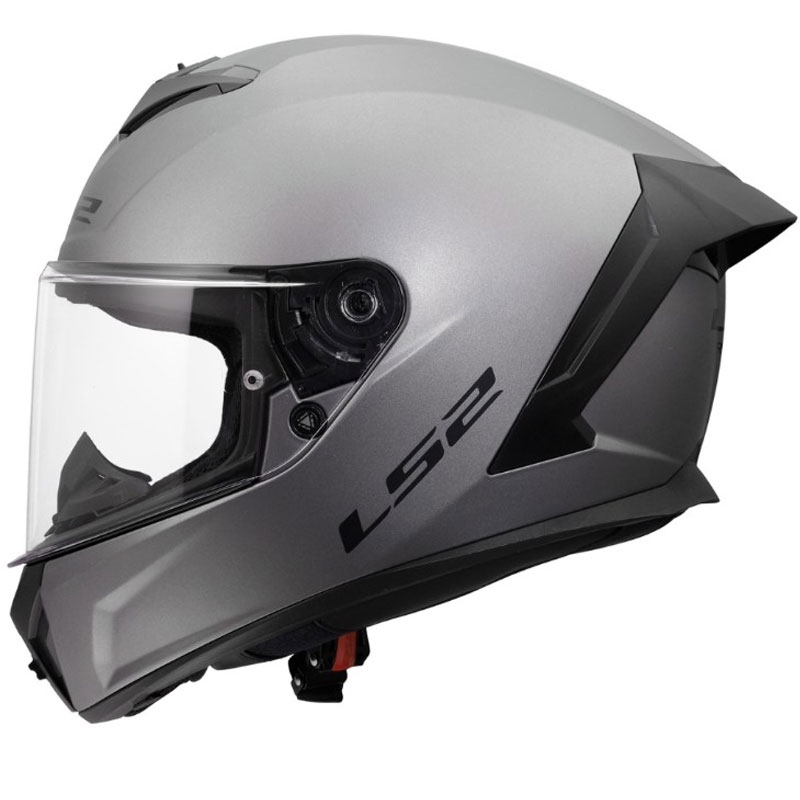 Casco integral de motocicleta LS2 FF820 Rapid III Solid titanio mate