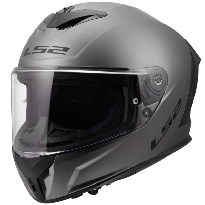 Casco integral de motocicleta LS2 FF820 Rapid III Solid titanio mate