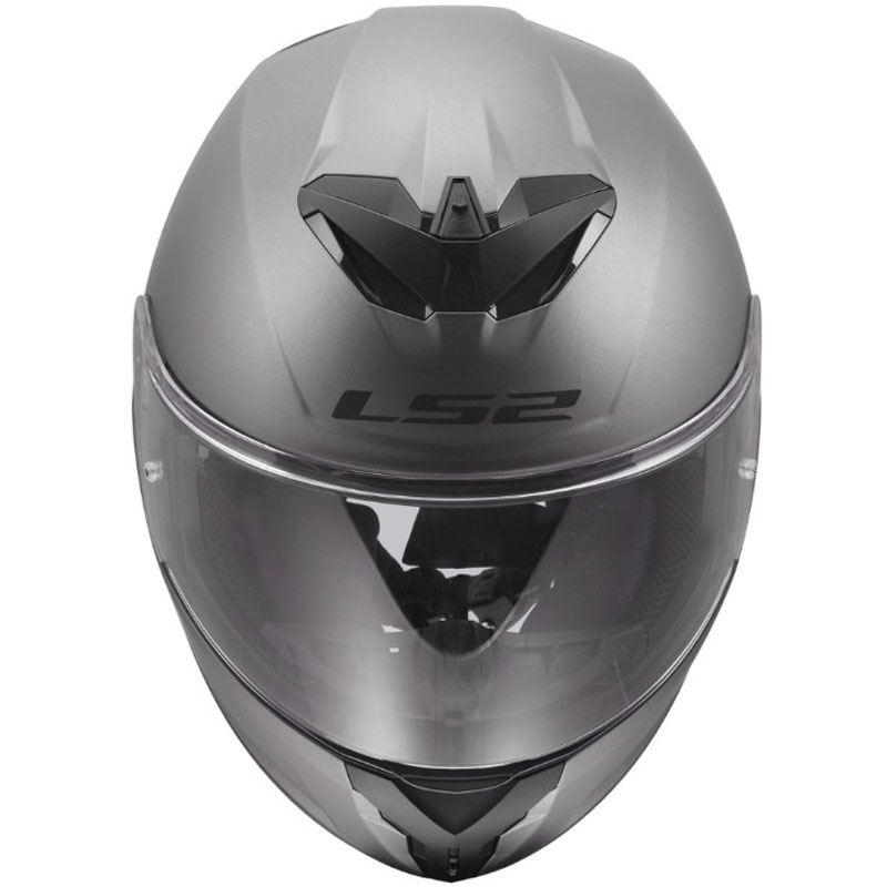 Casco integral de motocicleta LS2 FF820 Rapid III Solid titanio mate