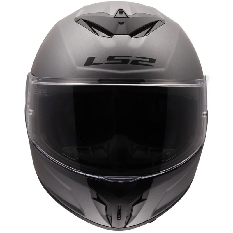 Casco integral de motocicleta LS2 FF820 Rapid III Solid titanio mate