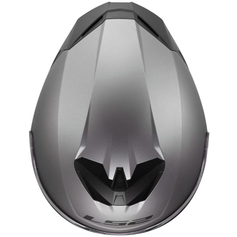 Casco integral de motocicleta LS2 FF820 Rapid III Solid titanio mate
