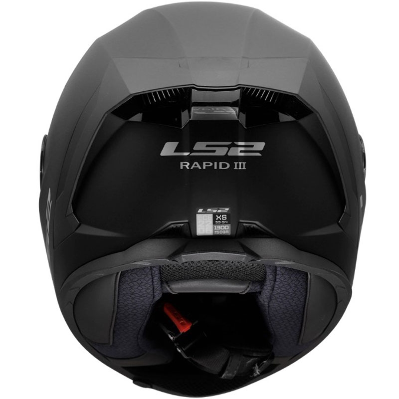 Casco integral de motocicleta LS2 FF820 Rapid III Solid negro mate
