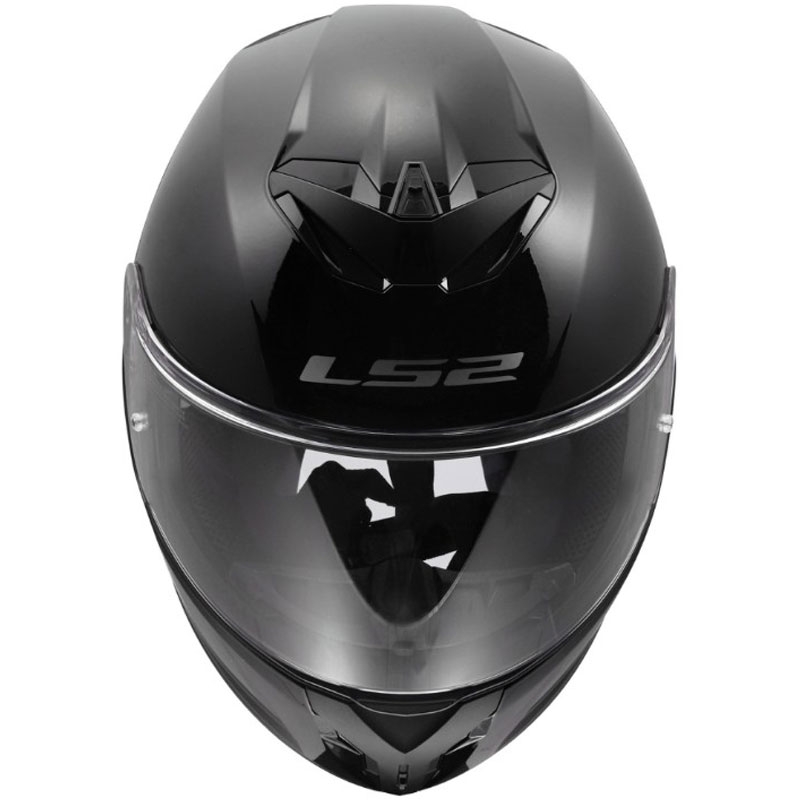 Casco integral de motocicleta LS2 FF820 Rapid III Solid negro brillante