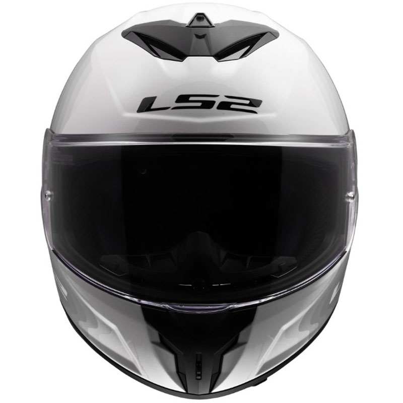 Casco integral de motocicleta LS2 FF820 Rapid III Flow blanco-gris brillante