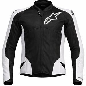 Chaqueta de moto Alpinestars Viper Air V4 en blanco y negro