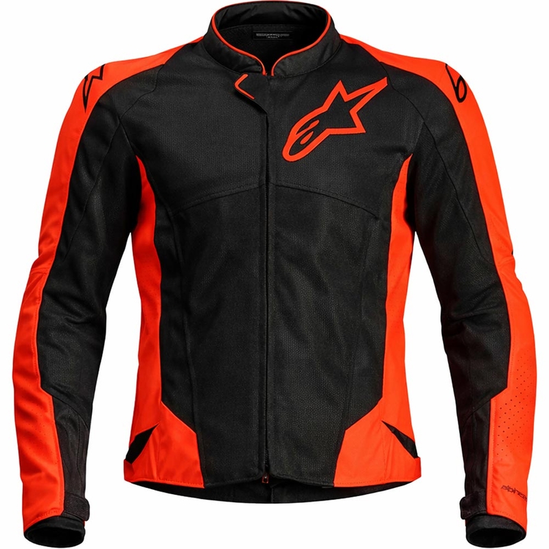Chaqueta de moto Alpinestars Viper Air V4 rojo fluo-negro