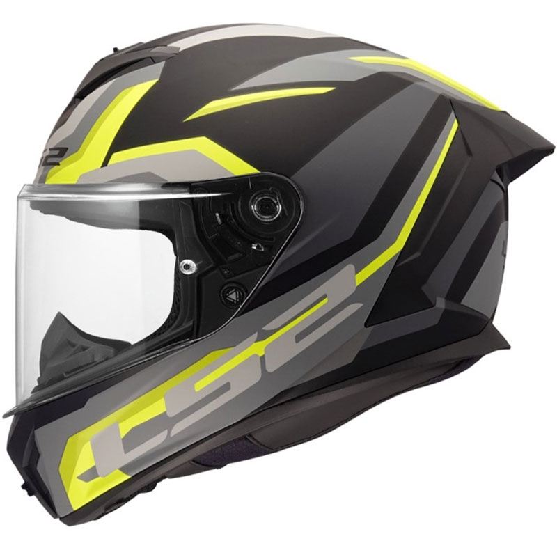 Casco integral de moto LS2 FF820 Rapid III Hyper negro mate-amarillo