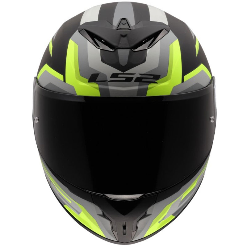 Casco integral de moto LS2 FF820 Rapid III Hyper negro mate-amarillo