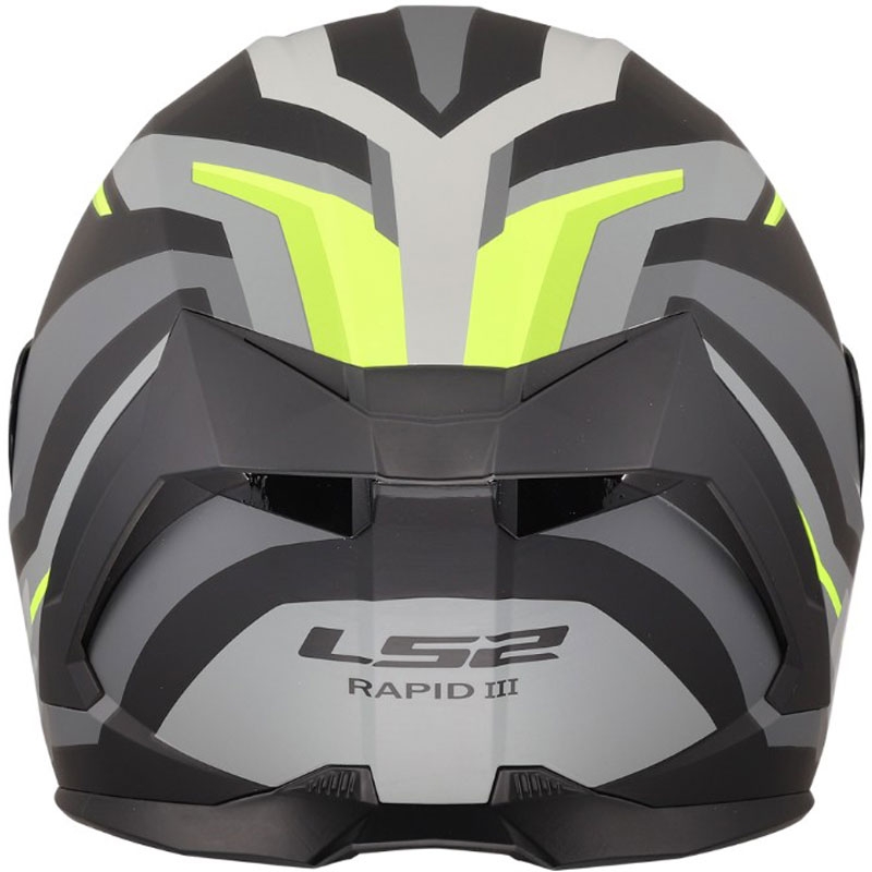 Casco integral de moto LS2 FF820 Rapid III Hyper negro mate-amarillo