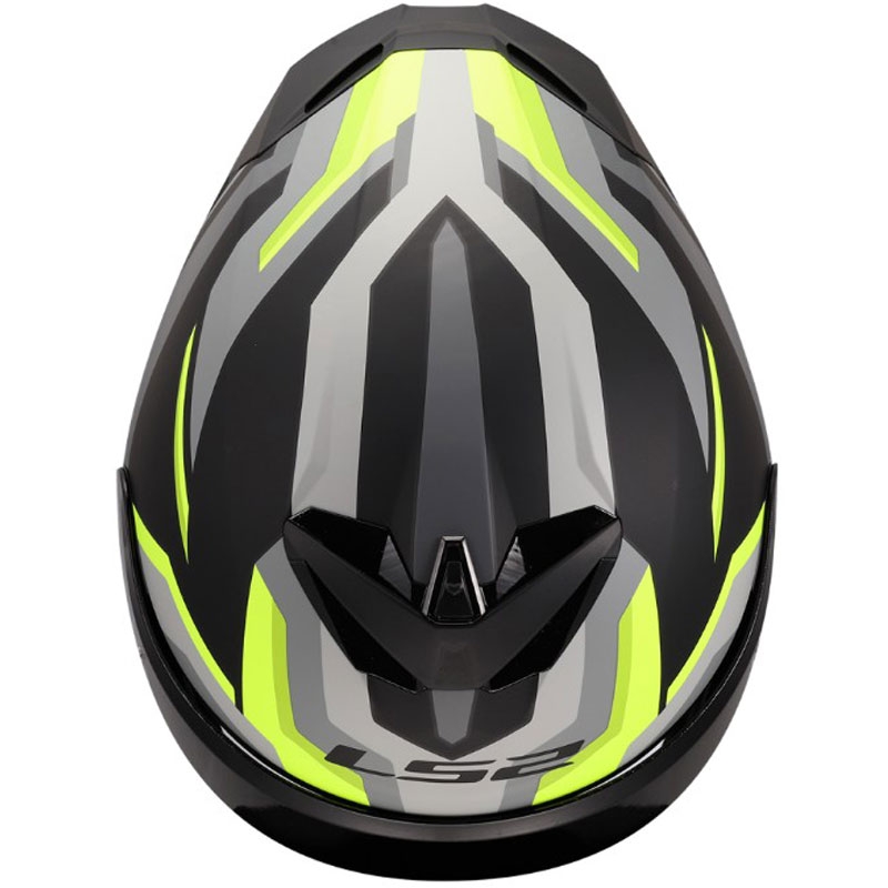 Casco integral de moto LS2 FF820 Rapid III Hyper negro mate-amarillo