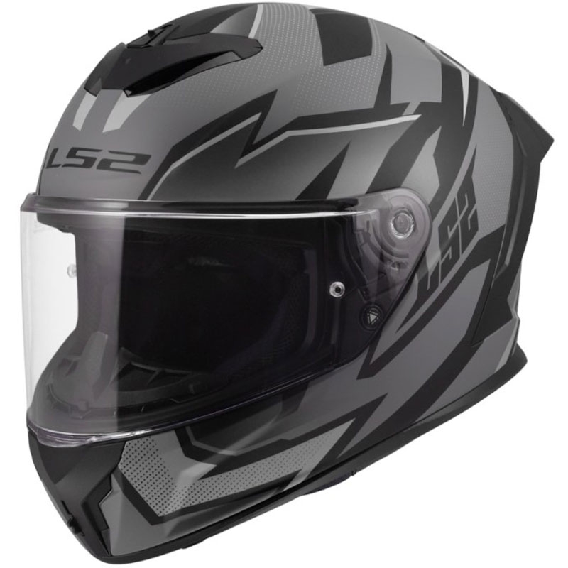 Casco integral de motocicleta LS2 FF820 Rapid III Xtrem negro mate-gris