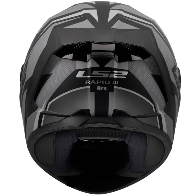 Casco integral de motocicleta LS2 FF820 Rapid III Xtrem negro mate-gris