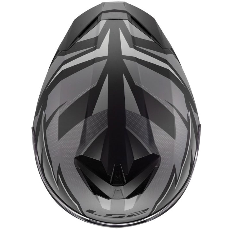 Casco integral de motocicleta LS2 FF820 Rapid III Xtrem negro mate-gris