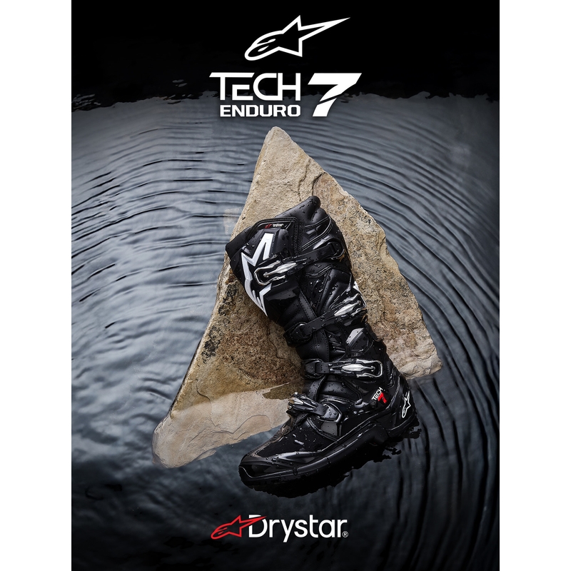 Botas de moto Alpinestars Tech 7 Enduro Drystar negras