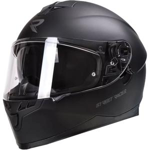Casco integral de moto Street Racer Magna negro mate