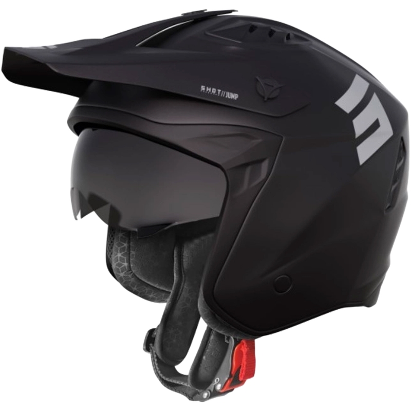 Casco Moto Shot Jump Negro Mate